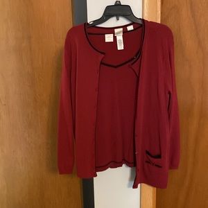 Emma James Sweater Set, Size 1X